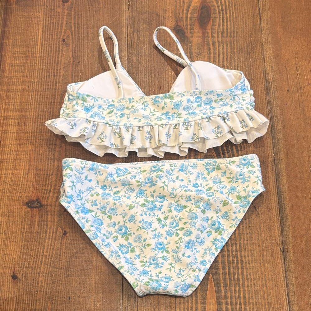 Chelsea & Violet Blue Floral Kids Bikini - Picture 2 of 3